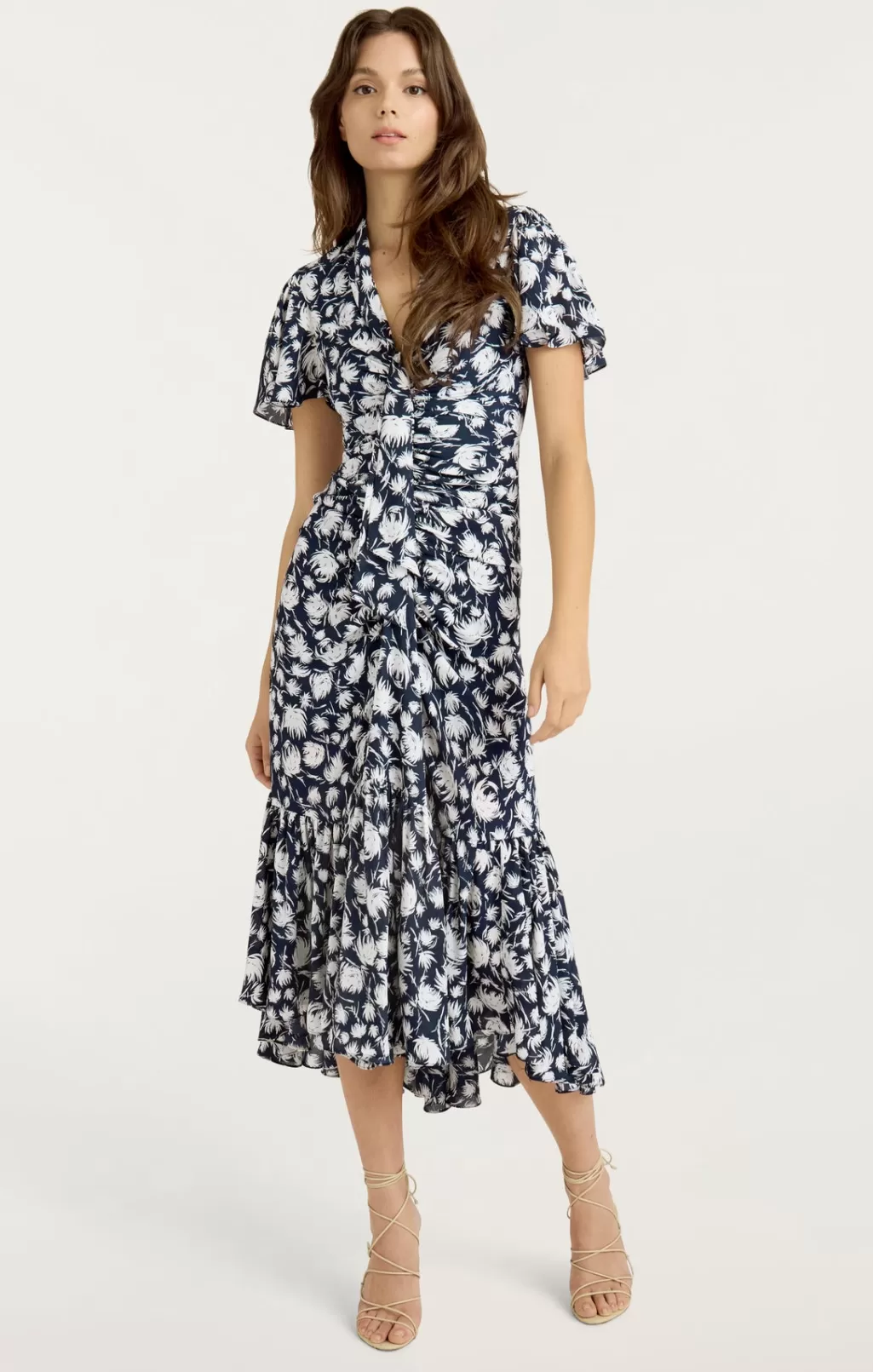 Cinq à Sept Graphic Floral Peeta Dress | Cara Woman