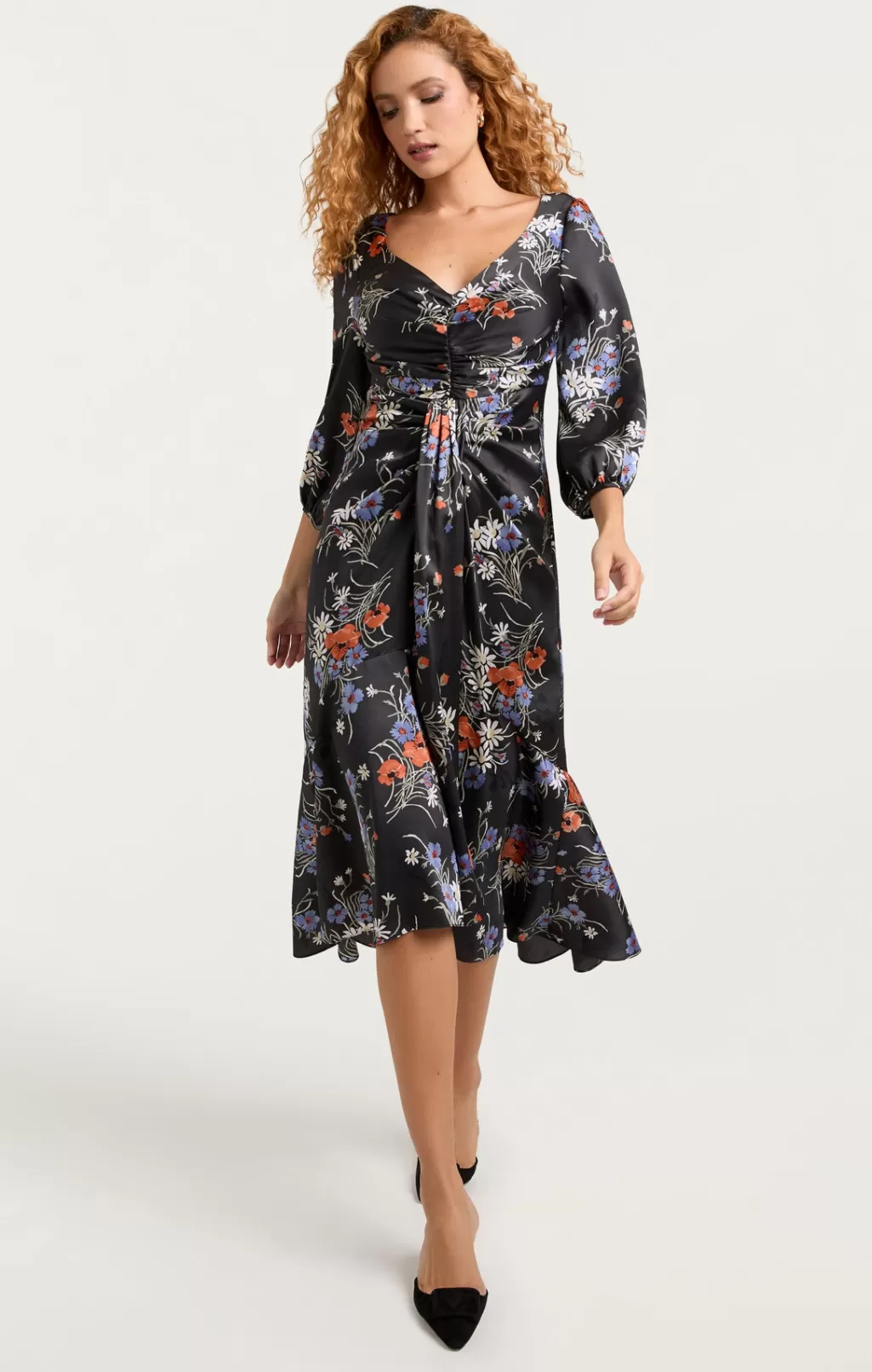 Cinq à Sept Three Quarter Sleeve Walker Dress