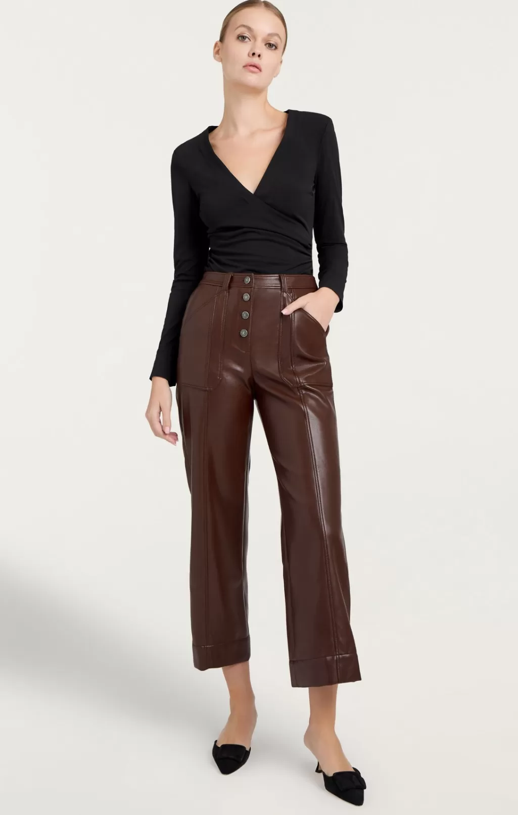 Cinq à Sept Vegan Leather Benji Pant